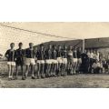 Mantova, Campo Profughi, 1950: la squadra degli esuli prima di una partita